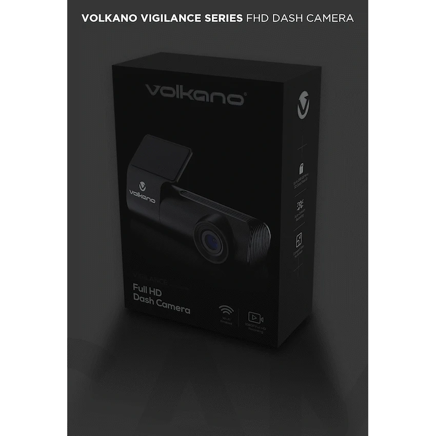 Volkano Vigilance Series FHD Dash Camera - Black