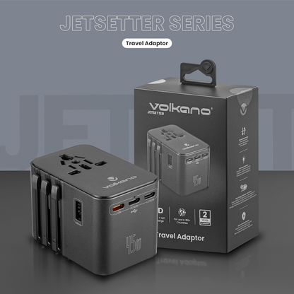 Volkano Jetsetter series 45W PD Travel Adaptor