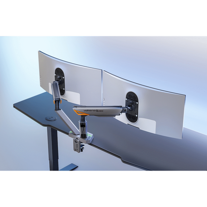 Volkano Gaming Void Series- Dual Arm Full Motion Monitor mount - RGB - GR