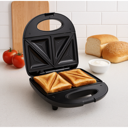 Elektra 700w Sandwich Press - Black