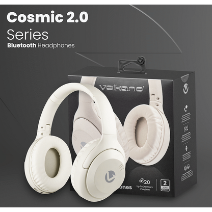 Volkano Cosmic 2 Series Bluetooth Headphone - Nude