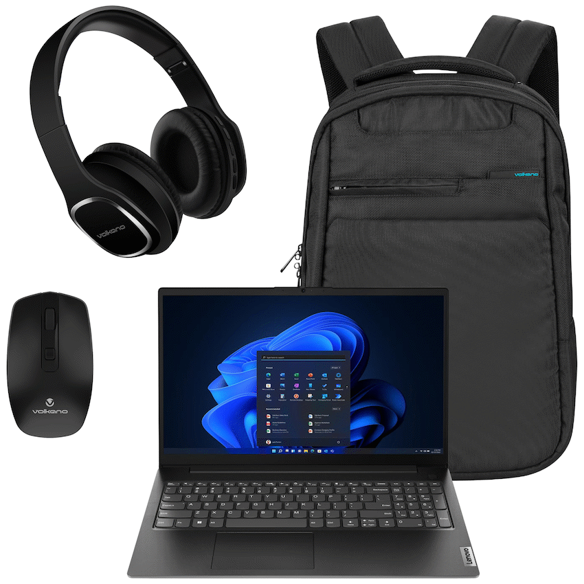 Lenovo Laptop 82YU010NSA - V15 AMD Ryzen 3 8/256 Bag+Mouse+Headphone