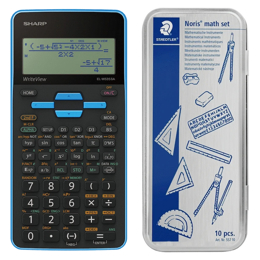 Sharp EL535 Scientific Calculator - 422 Functions- Blue