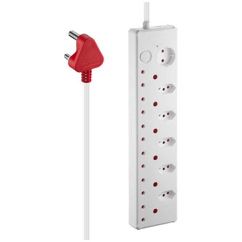 Switched Medium Surge 12-Way Multiplug 0.5m