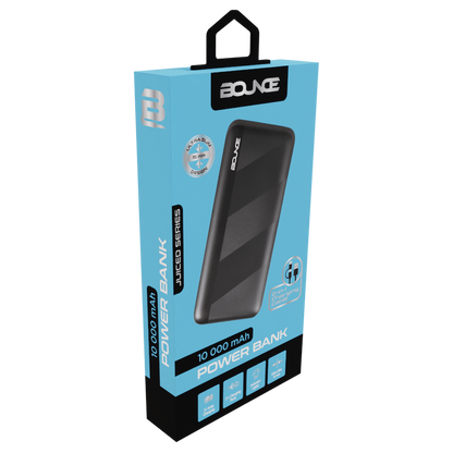 Bounce Juiced Series 10000mah Power Bank - Black