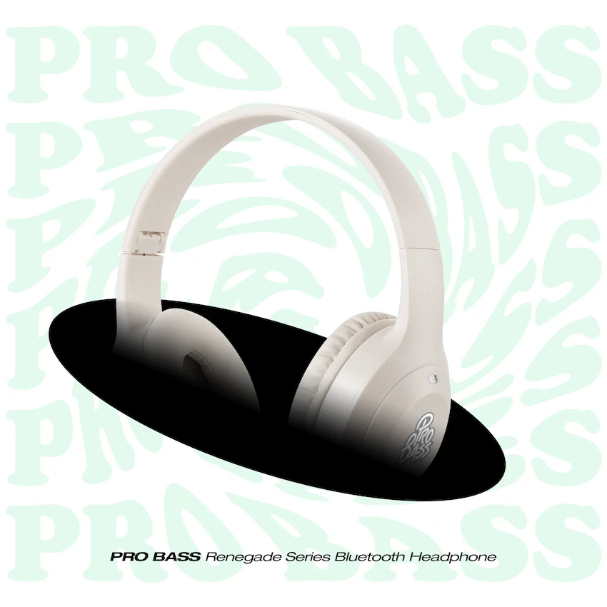 Pro Bass Renegade Series Bluetooth Headphone  - Nude