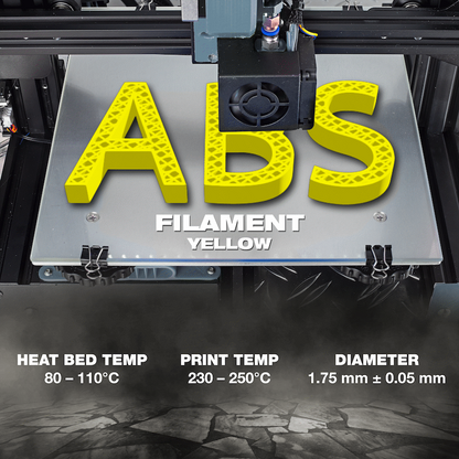 SA Filament ABS Premium Filament 1kg - Yellow