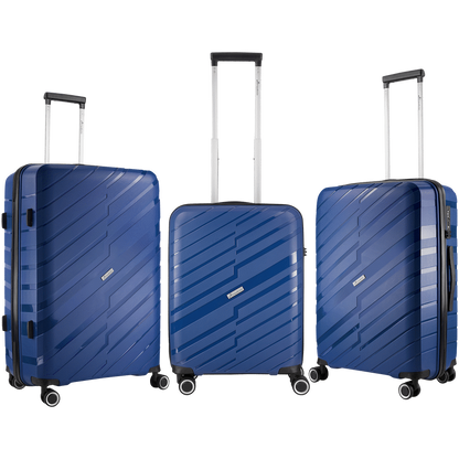 Travelwize Java PP 4-Wheel Spinner 75cm Luggage - Azure