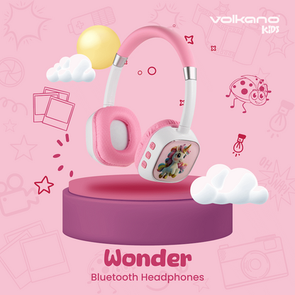 Volkano Wonder Bluetooth Wireless Headphones - Pink