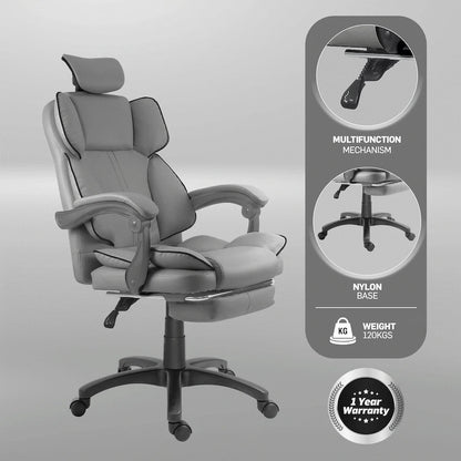 Everfurn Emperor High Back Chair - Grey