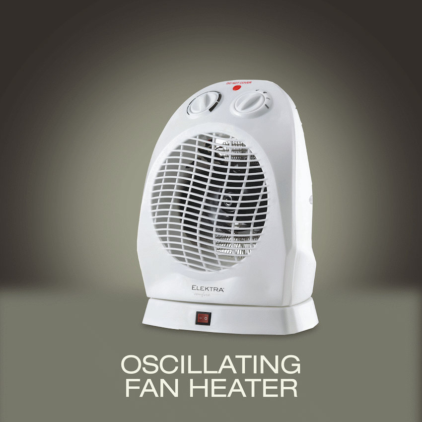 Elektra Comfort Oscillating Fan Heater