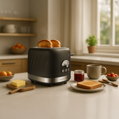 Boden Stark 2-Slice Stainless Steel Toaster