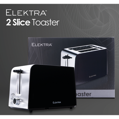 Elektra - 2 Slice Toaster - Black