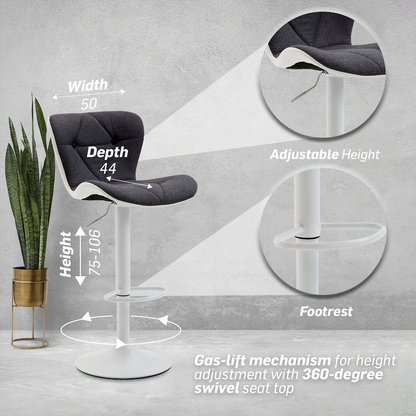 Halter Barstool - Grey