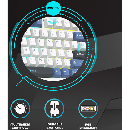 Volkano Gaming Phantom X2  TKL Mechanical Tri-Mode Wireless Keyboard