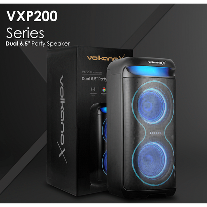 VolkanoX VXP200 Dual 6.5" Party Speaker  - Black
