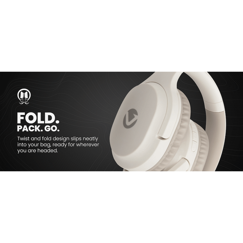 Volkano Pebble Series Bluetooth Headphones - Khaki