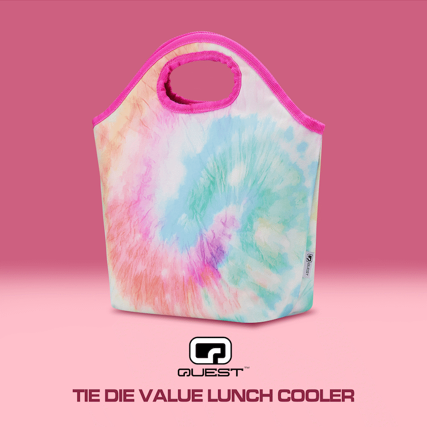 Quest Tie-Dye Value Lunch Cooler - Pink