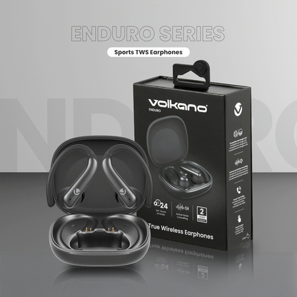 Volkano Enduro Series ANC Sports TWS  Earphones - Black