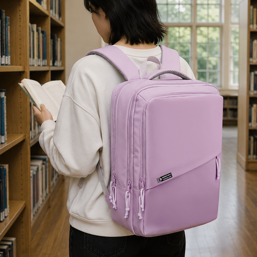 Volkano Under-Seat Traveller Backpack Pastel Pink