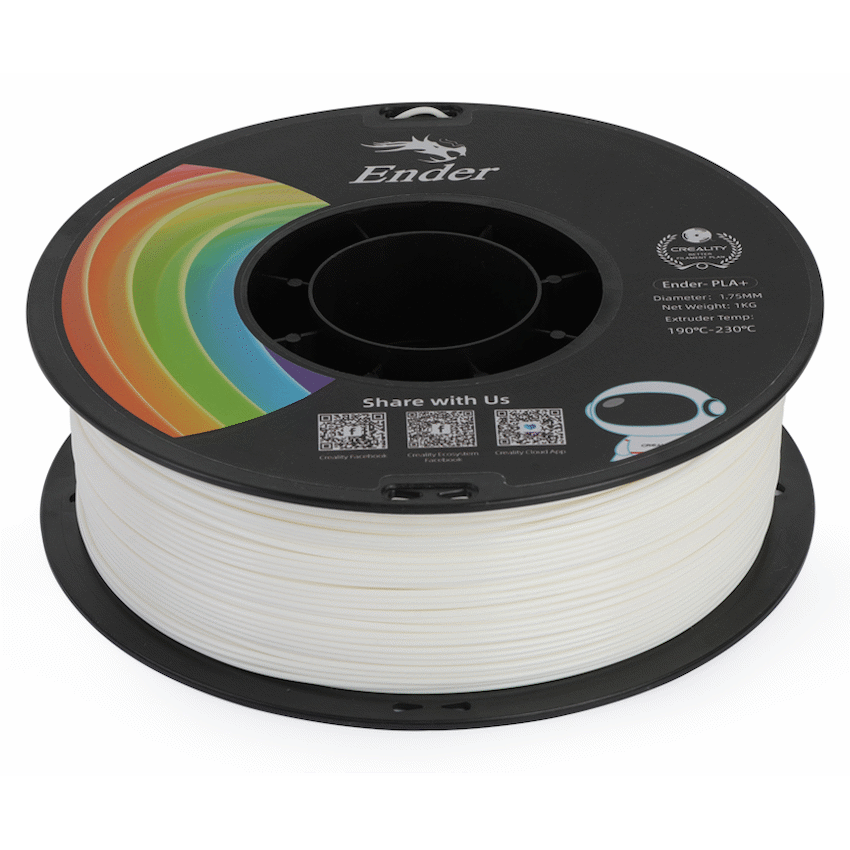Ender PLA+ Filament - White - 1kg
