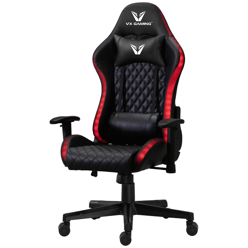 VX Gaming Lumas High-Back Gaming Chair with RGB Lights