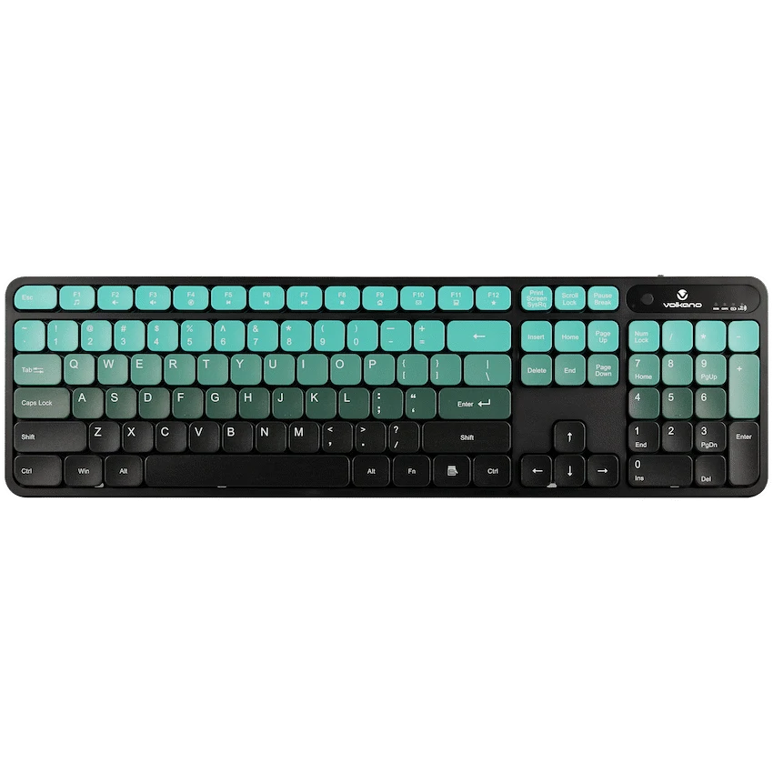 Volkano Prism Series Bluetooth Wireless Keyboard and Mouse - Teal