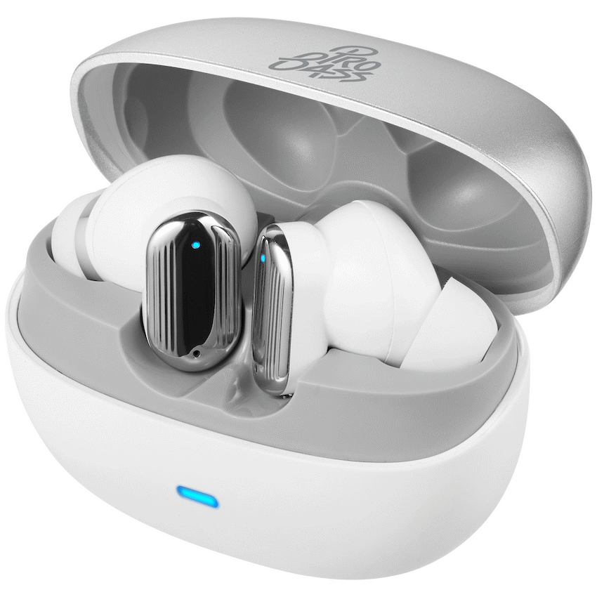 Pro Bass Flex Series TWS Earphone - White + Grey