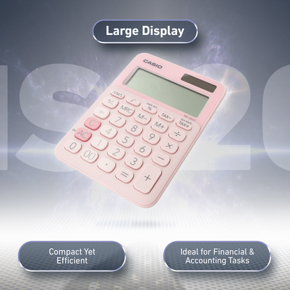Casio MS-20UC - Desktop Calculator - 12-Digit - Pink