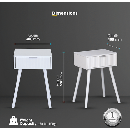 Everfurn Yoko Side Table, High Pressure Laminate