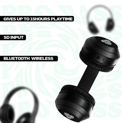 Pro Bass Renegade Series Bluetooth Headphone - Black