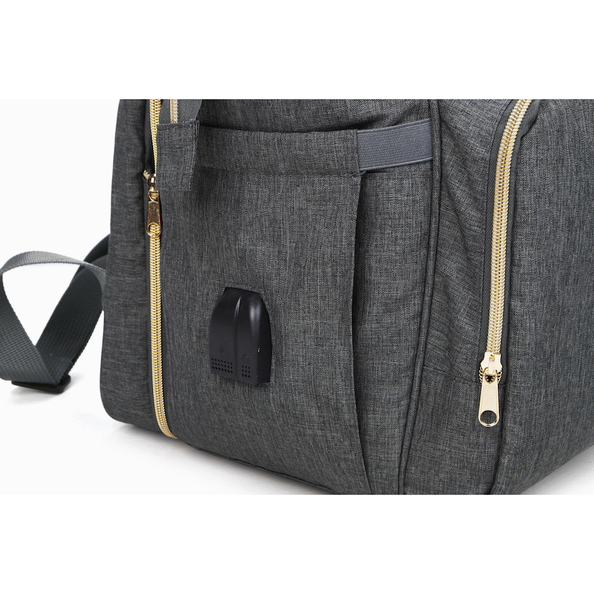 Totes Babe Alma Convertible Diaper Backpack - Dark Grey