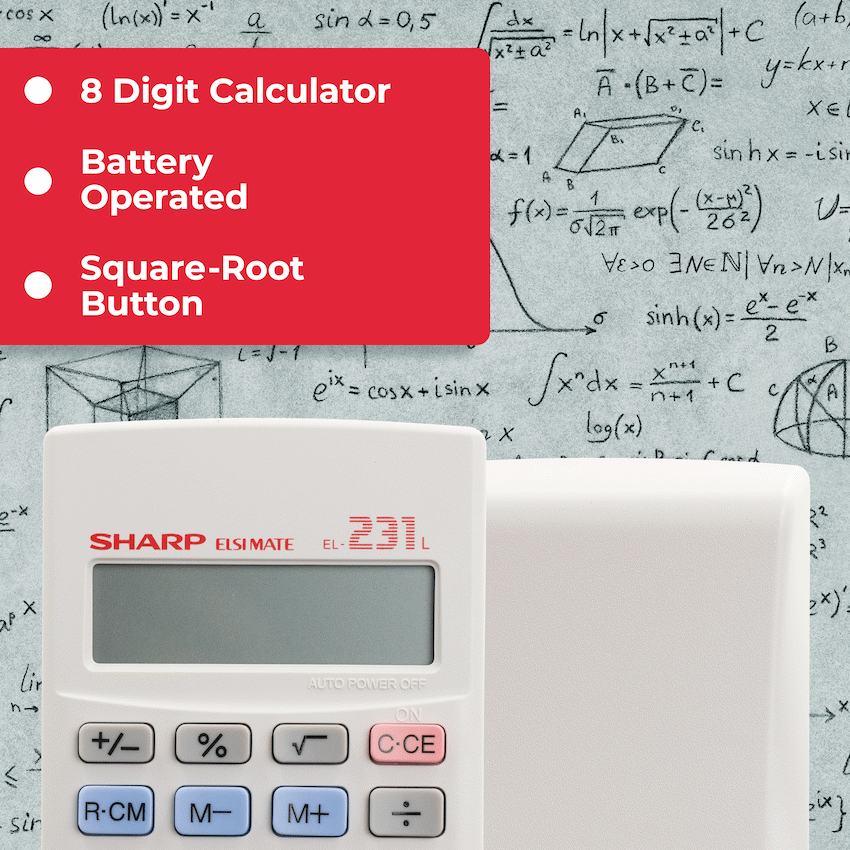 Sharp EL231 LB Pocket Calculator