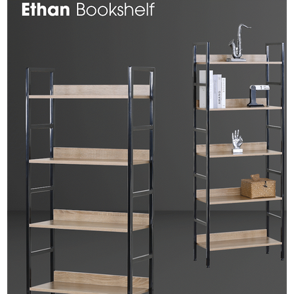Everfurn Ethan Bookshelf - Oak