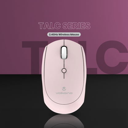Volkano Talc Wireless Mouse - Pink