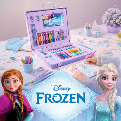 42 PIECE COLOURING STATIONERY BRIEFCASE- FROZEN