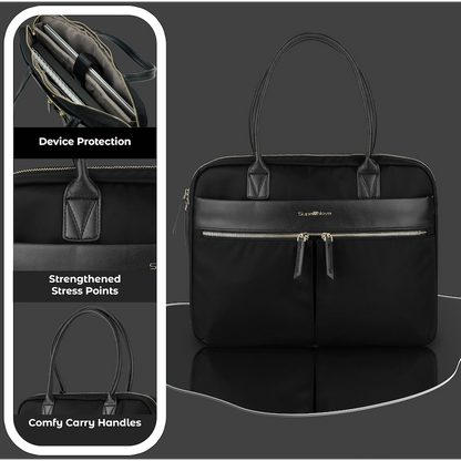SupaNova Sienna  14.1' Ladies Laptop Bag - Black