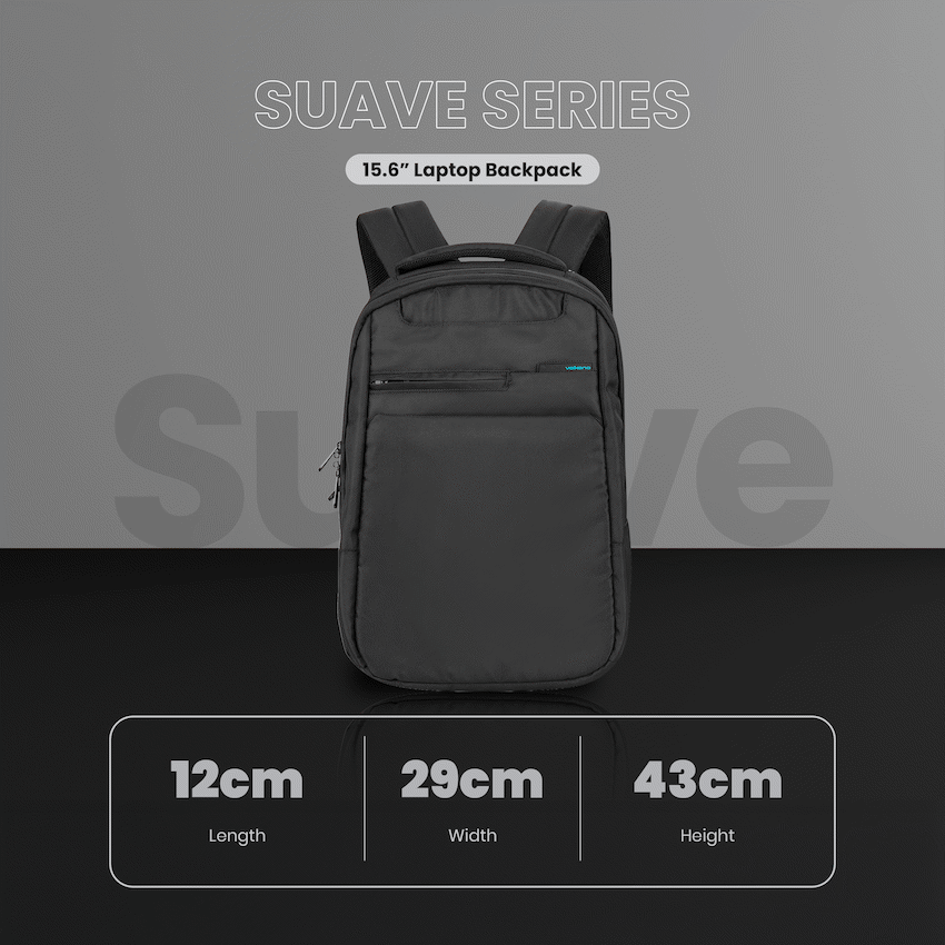 Volkano Suave 15.6" Laptop Backpack - Black/Turquoise