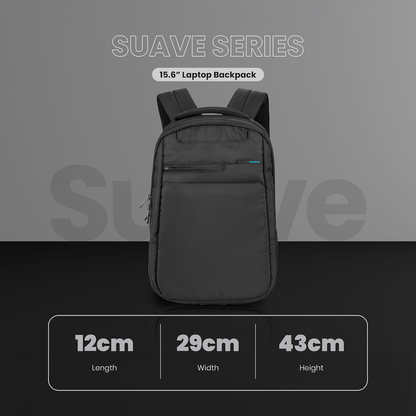 Volkano Suave 15.6" Laptop Backpack - Black/Turquoise