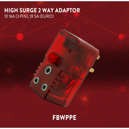 Ellies High Surge Adaptor 1x 5a (Euro), 1x 16a (3-Pin)
