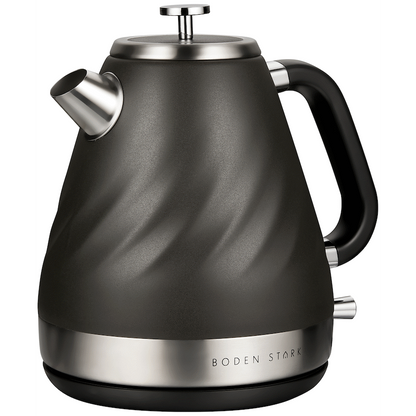 Boden Stark 1.7l Stainless Steel Kettle - Charcoal