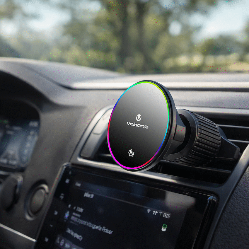 Volkano Volt Series Qi2.2 Magnetic Car Vent Phone Holder - Black