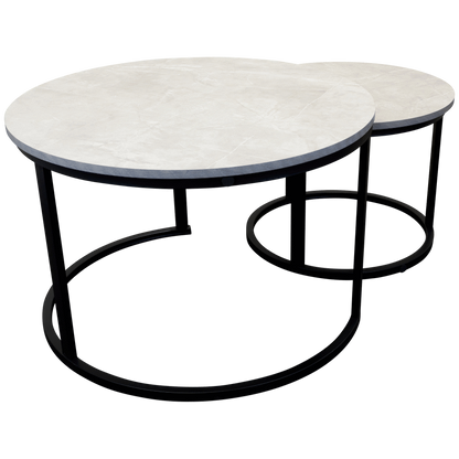 Everfurn Nile Nesting Coffee Table - Ash Grey (2 Piece)