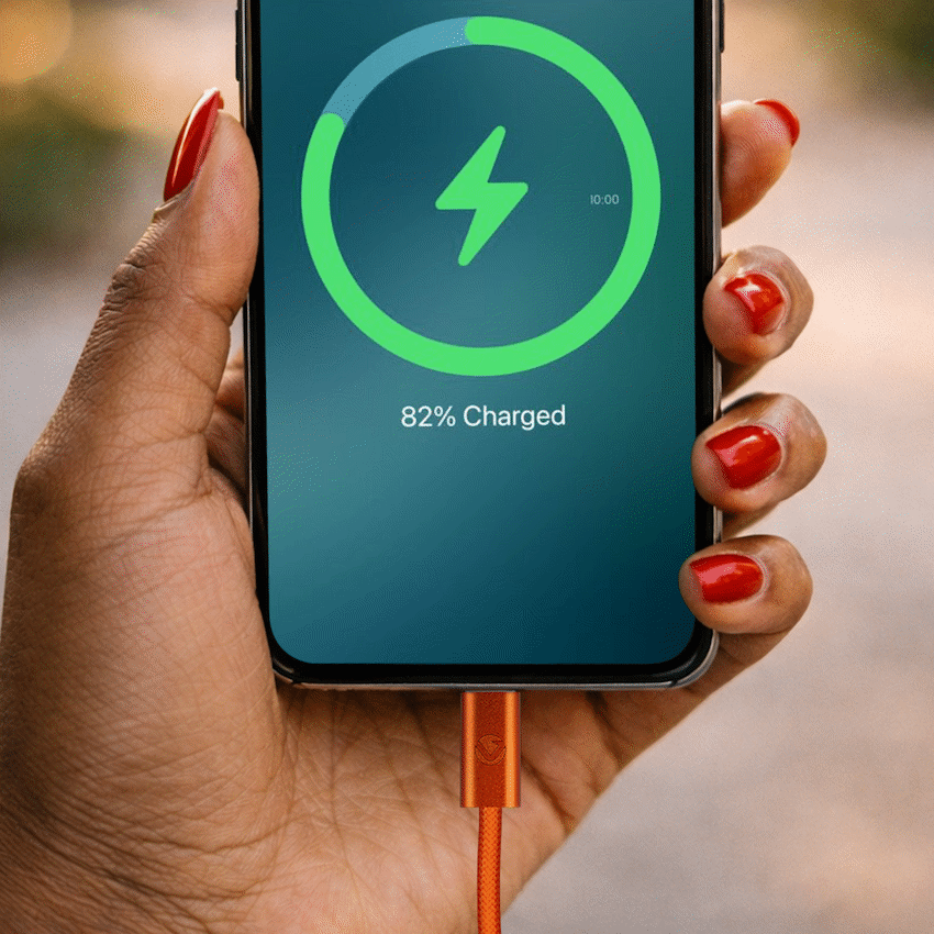 Volkano Weave Series 60w USB C to USB C 1.2m-Orange