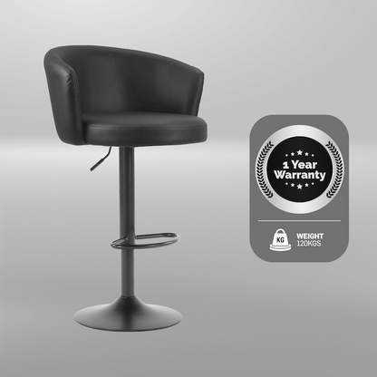 Everfurn Titan Barstool Black - 2 Pack