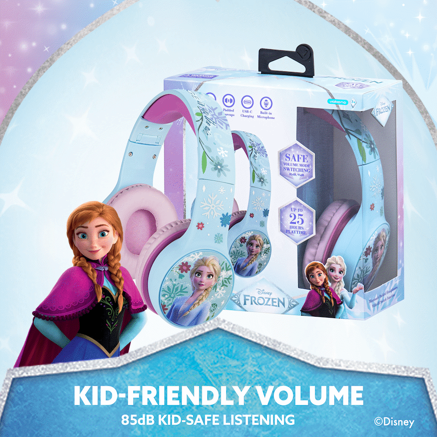 Disney Frozen Bluetooth Padded Headphones with dB Switch Function