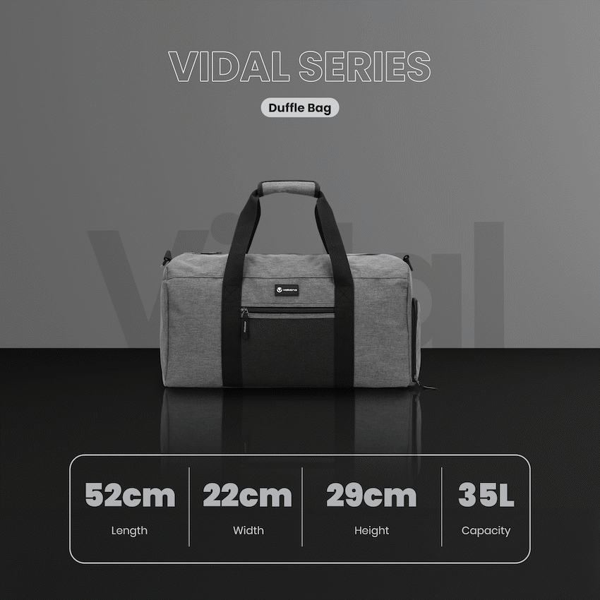 Volkano Vidal 35l Duffle - Grey