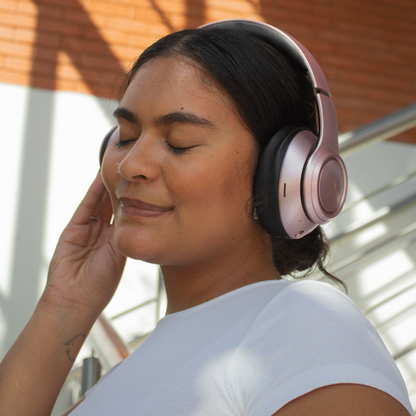 VolkanoX Quasar Series Bluetooth Headphones - Rose Gold