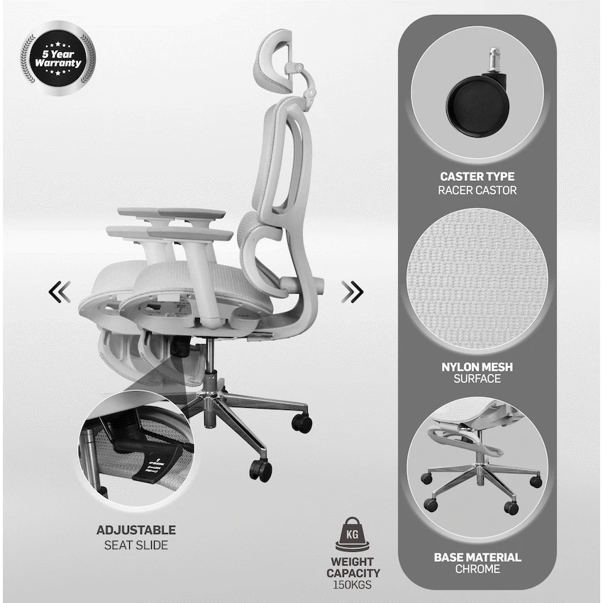 Everfurn Nebula High Back Office Chair - Ergonomic