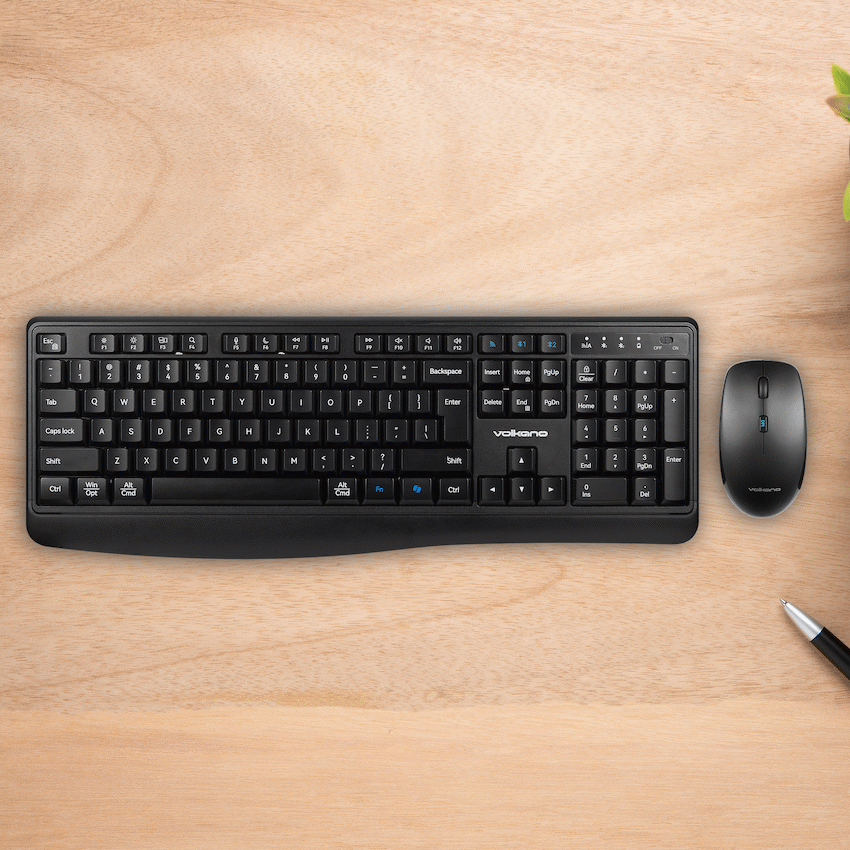 Volkano Onyx Keyboard and Mouse Combo With Dual mode BT